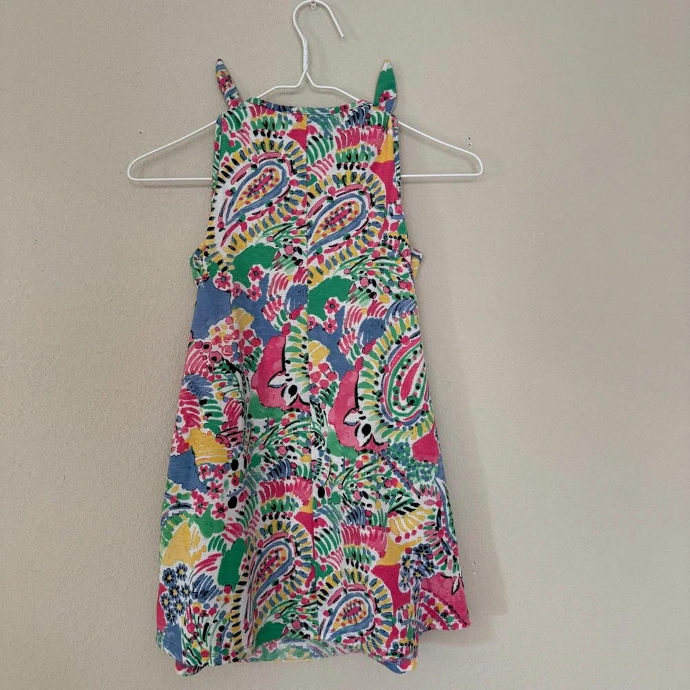 Crown‎ & Ivy Girls Small Bright Paisley Swing Dress - Picture 2 of 4